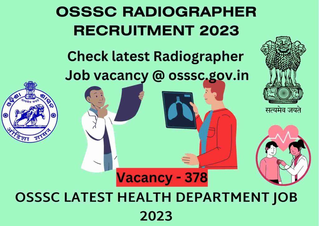 OSSSC Radiographer Recruitment 2023