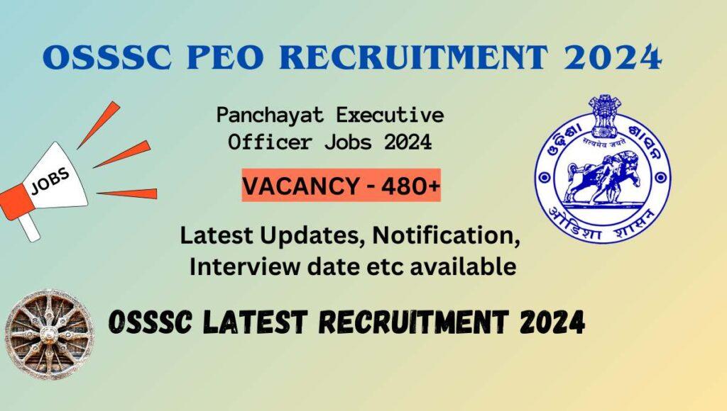 Odisha PEO Recruitment 2024