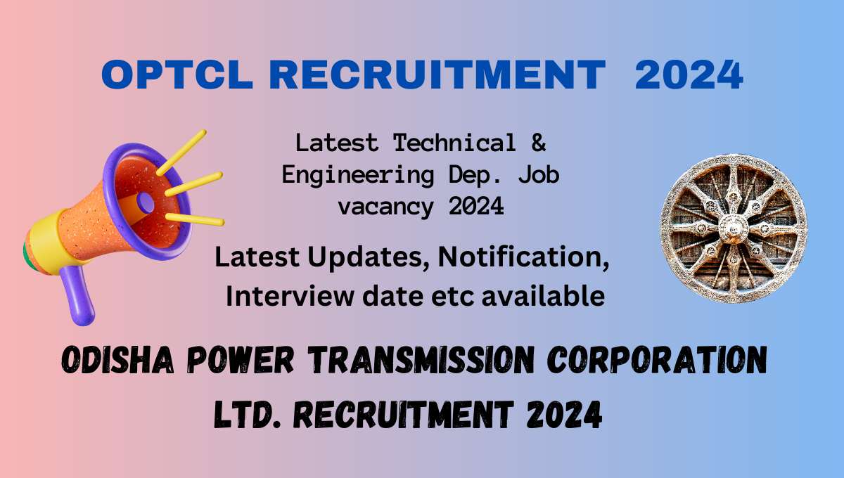 OPTCL Recruitment 2024 Apply Online OPTCL Latest Job vacancy 2024